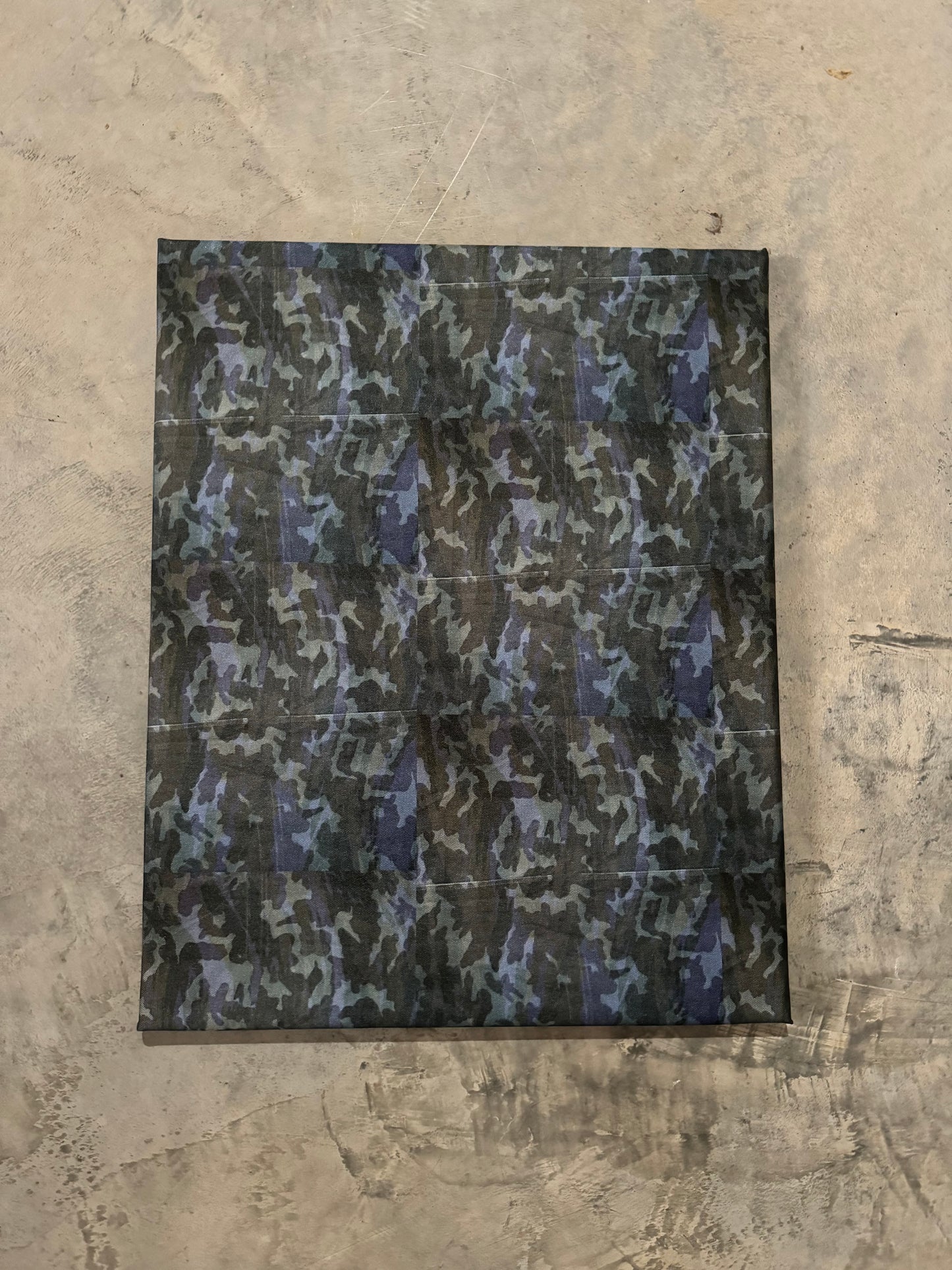 "Water Tiger" Layered Camo 16x20in Canvases