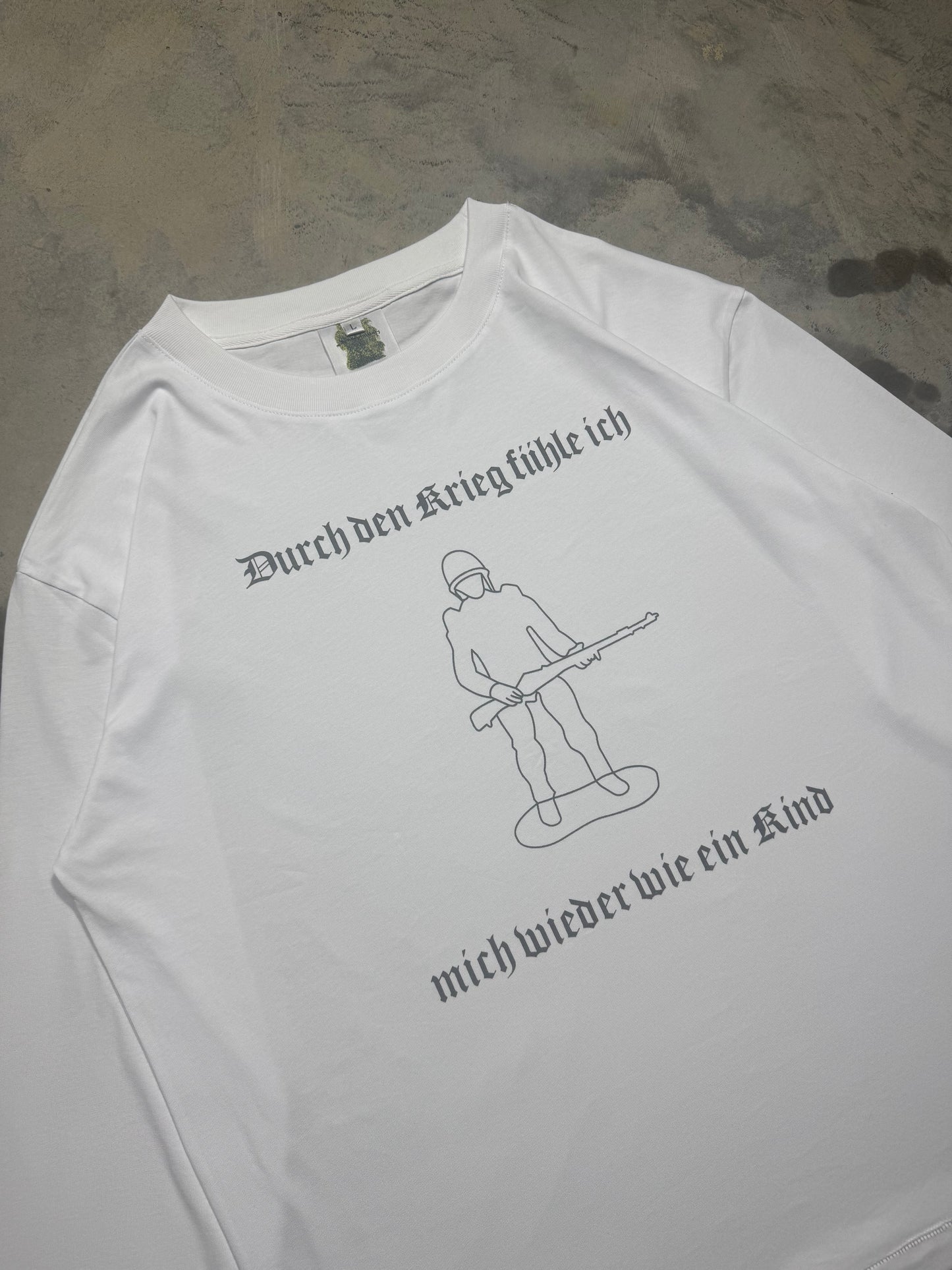 “War Makes Me Feel Like A Kid Again” Long-Sleeve